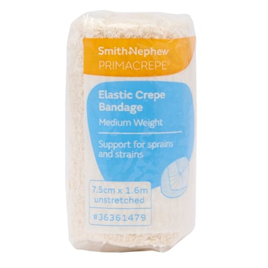 PRIMACREPE MEDIUM WHITE 7.5CM X 1.6M