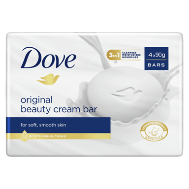 DOVE BEAUTY SOAP BAR ORIGINAL 90G 4 PACK