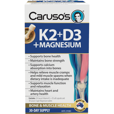 CARUSOS K2+D3 + MAGNESIUM 30 TABLETS
