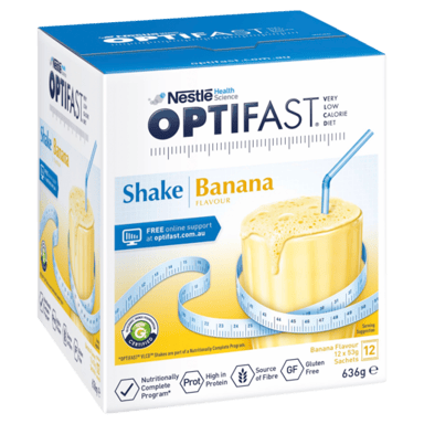 OPTIFAST VLCD SHAKE BANANA 53G 12 PACK