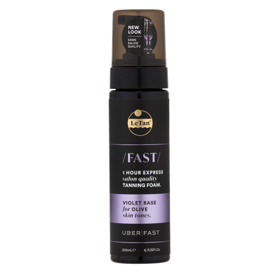 LE TAN FAST TANNING FOAM 1HR EXPRESS VIOLET OLIVE SKIN 200ML