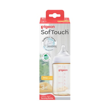 PIGEON BOTTLE SOFT TOUCH III WIDE NECK 3+ MONTHS 240ML