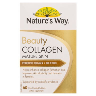 NATURES WAY BEAUTY COLLAGEN MATURE SKIN 60 TABLETS