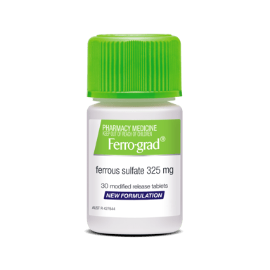 FERRO-GRAD FERROUS SULFATE 325MG 30 TABLETS