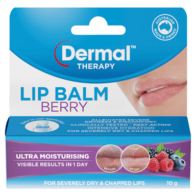 DERMAL THERAPY LIP BALM TUBE BERRY 10G