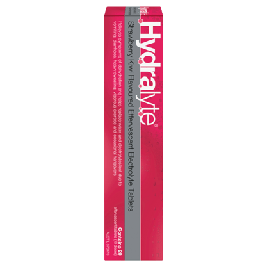 HYDRALYTE EFFERVESCENT STRAWBERRY KIWI 20 TABLETS