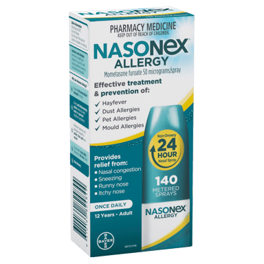 NASONEX ALLERGY 140 METERED DOSE SPRAY