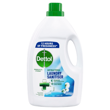 DETTOL ANTIBACTERIAL LAUNDRY SANITISER FRESH COTTON 2.5 LITRE