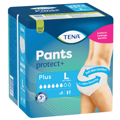 TENA PROSKIN UNISEX PANTS 6D PLUS LARGE 8 PACK