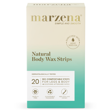 MARZENA NATURAL BODY WAX STRIPS 20 PACK