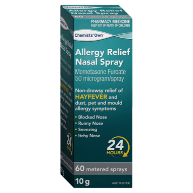 CHEMISTS OWN ALLERGY RELIEF 50MCG NASAL SPRAY 60 DOSES