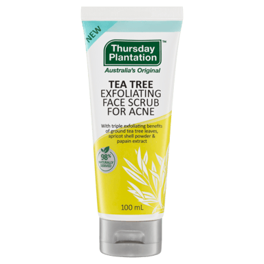 THURSDAY PLANTATION TEA TREE EXFOLIATING FACE SCRUB 100ML