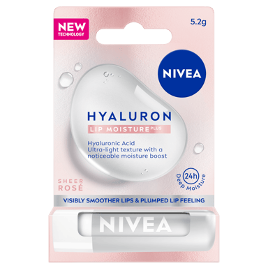 NIVEA LIP BALM STICK HYALURON PINK ROSE 5.2G