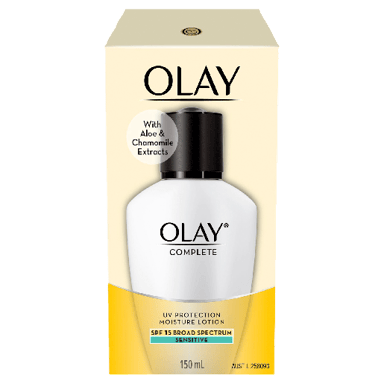 OLAY COMPLETE DEFENCE SENSITIVE UV MOISTURISER SPF15 150ML