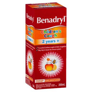 BENADRYL CHILDRENS COUGH 200ML