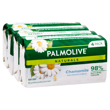PALMOLIVE NATURALS BODY SOAP CHAMOMILE EXTRACTS 90G 4 PACK