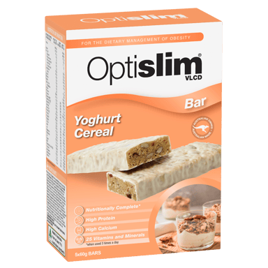 OPTISLIM VLCD BAR YOGHURT CEREAL 60G 5 PACK