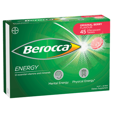 BEROCCA EFFERVESCENT ORIGINAL BERRY 45 TABLETS