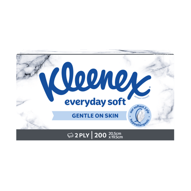 KLEENEX FACIAL TISSUES EVERYDAY 2 PLY 200 PACK