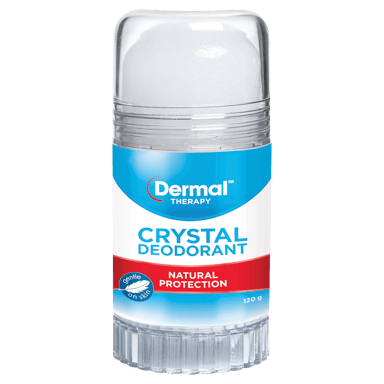 DERMAL THERAPY CRYSTAL DEODORANT ANTI-PERSPIRANT STICK FRAGRANCE FREE 120G