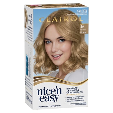 CLAIROL NICE N EASY 8A MEDIUM ASH BLONDE