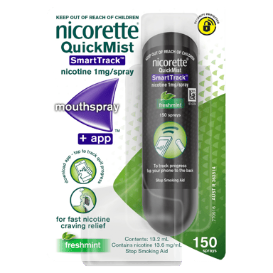 NICORETTE QUICKMIST SMARTTRACK FRESHMINT 150 SPRAYS