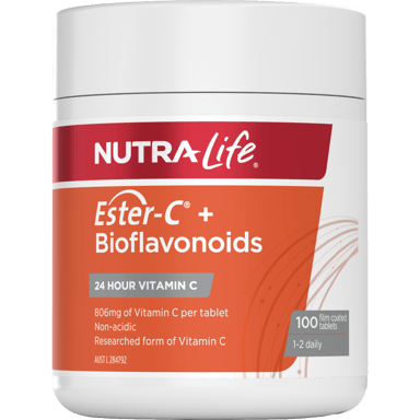 NUTRALIFE ESTER C 1000MG+BIOFLAVONOIDS 100 TABLETS