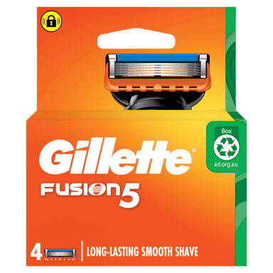 GILLETTE FUSION5 MANUAL REFILL BLADES 4 PACK