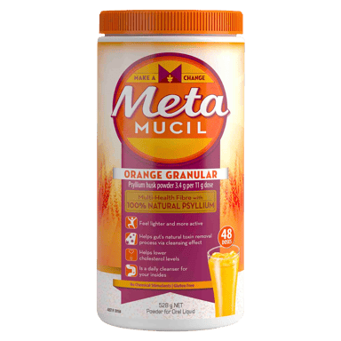 METAMUCIL ORANGE GRANULAR 528G 48 DOSES