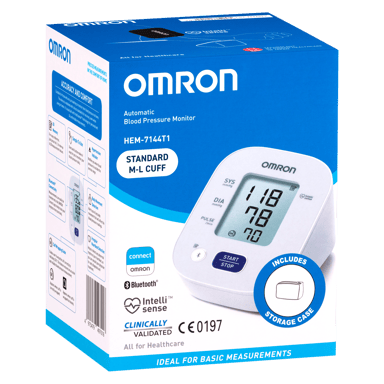 OMRON BLOOD PRESSURE MONITOR BLUETOOTH STANDARD HEM7144T1