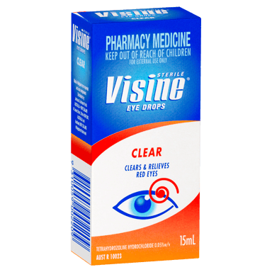 VISINE CLEAR EYE DROPS 15ML