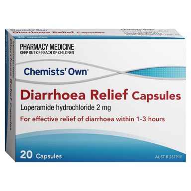 CHEMIST OWN DIARRHOEA RELIEF 20 CAPSULES