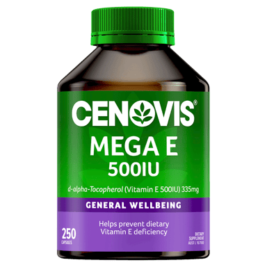 CENOVIS MEGA E 500UI 250 CAPSULES