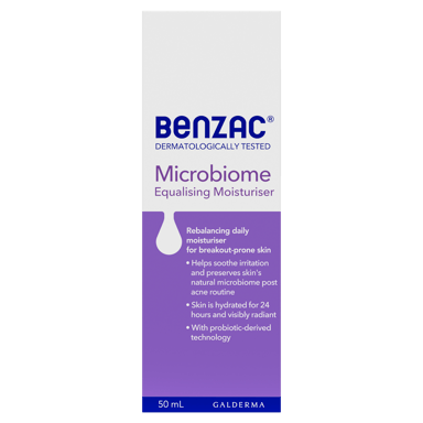 BENZAC MICROBIOME EQUALISING MOISTURISER 50ML