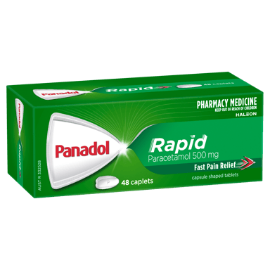 PANADOL RAPID 500MG 48 CAPLETS