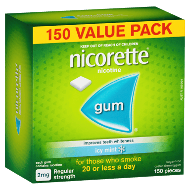 NICORETTE ICY MINT 2MG GUM 150 PACK