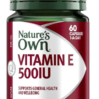 NATURES OWN NATURAL VITAMIN E 500IU 75 CAPSULES