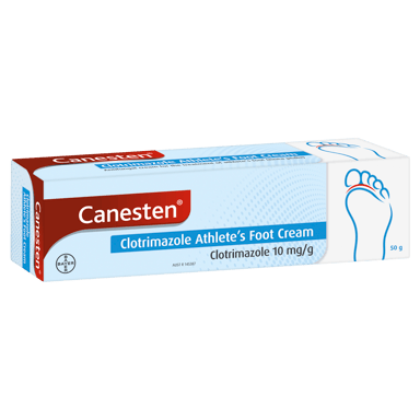 CANESTEN ATHLETES FOOT CREAM 50G