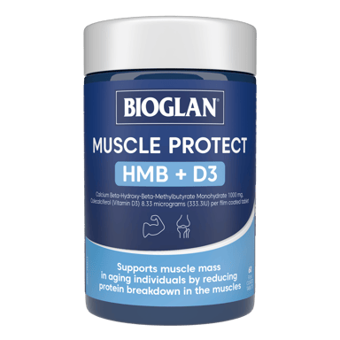 BIOGLAN MUSCLE PROTECT HMB + D3 60 TABLETS
