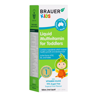 BRAUER BABY & KIDS MULTIVITAMIN LIQUID FOR TODDLERS 100ML