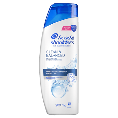 HEAD & SHOULDERS CLEAN & BALANCED SHAMPOO 200ML