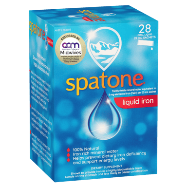 SPATONE DAILY IRON SHOTS SACHETS 28 PACK