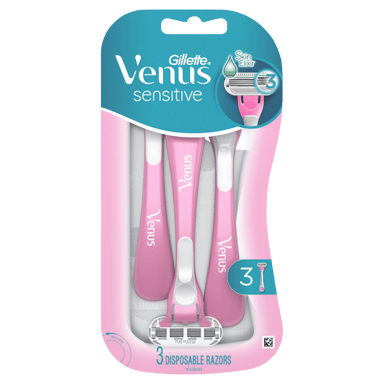 GILLETTE VENUS SENSITIVE DISPOSABLE RAZOR 3 PACK