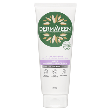 DERMAVEEN EXTRA GENTLE MOISTURISING CREAM 200G
