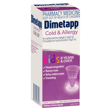 DIMETAPP KIDS COLD & ALLERGY 6+ YEARS 200ML