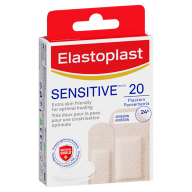 ELASTOPLAST SENSITIVE STRIPS LIGHT 20 PACK