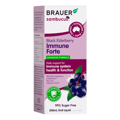BRAUER SAMBUCUS IMMUNE PLUS ADULT LIQUID 200ML