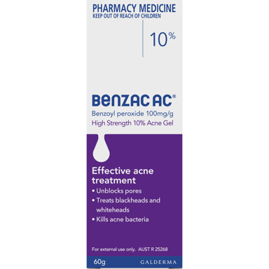 BENZAC AC 10.0% GEL 60G