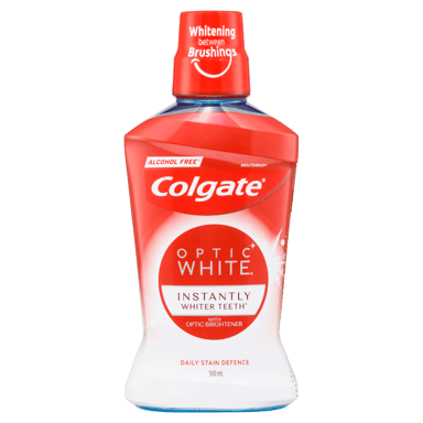 COLGATE MOUTHWASH OPTIC WHITE WHITENING 500ML