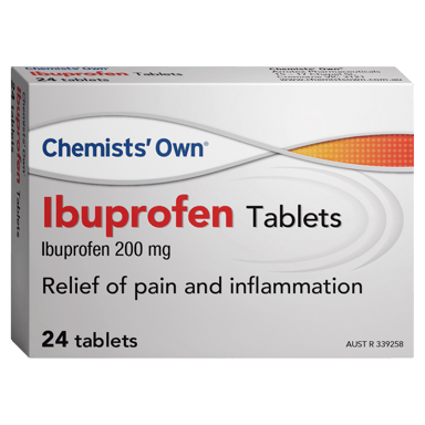 CHEMISTS OWN IBUPROFEN 200MG 24 TABLETS